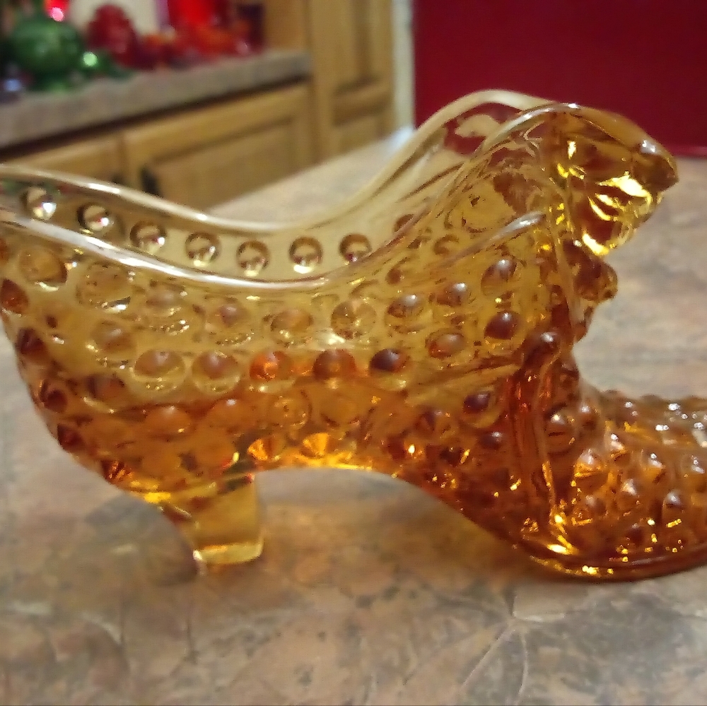 Orange Hobnob Decorative Slipper. No Cracks Or Chips